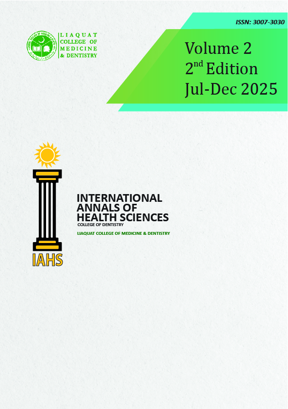 					View Vol. 2 No. 2 (2025): International Annals of Health Sciences (IAHS)
				